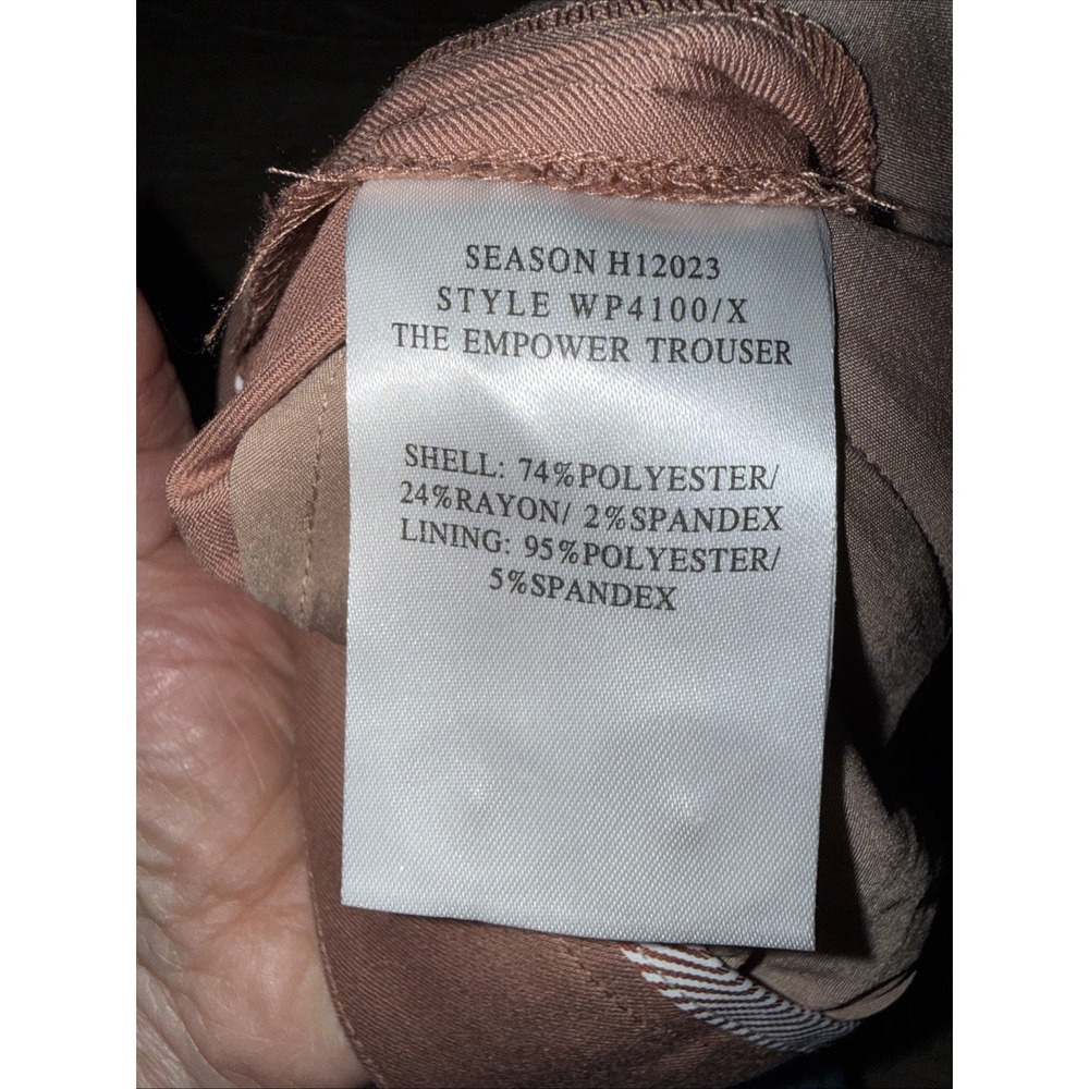 Wildfang The Empower Trouser Rose Brown Tapered Leg Pants Size 6 NWT - Picture 4 of 5